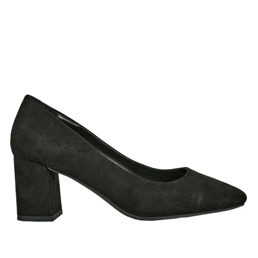 Escarpins|VICE VERSA Escarpins Femme Noir Bout Carre