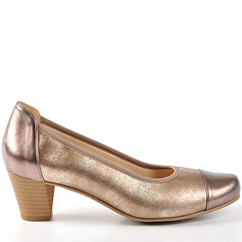 Chaussures Confort|SCALINA Escarpins Matiere Irisee Bronze