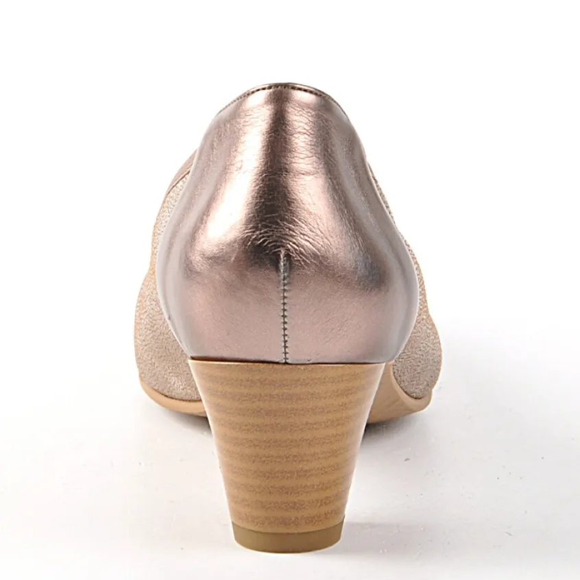 Chaussures Confort|SCALINA Escarpins Matiere Irisee Bronze