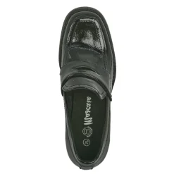 Mocassins|MASCARA Mocassins A Talon Carre Femme Vernis Noir