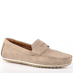 Mocassins, Chaussures Bateaux|FORTUNATO Mocassins Aspect Daim Gris