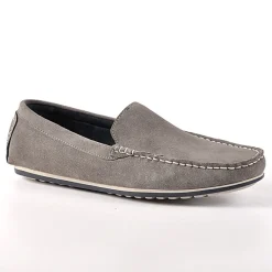 Mocassins, Chaussures Bateaux|FORTUNATO Mocassins Aspect Daim Gris