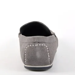 Mocassins, Chaussures Bateaux|FORTUNATO Mocassins Aspect Daim Gris