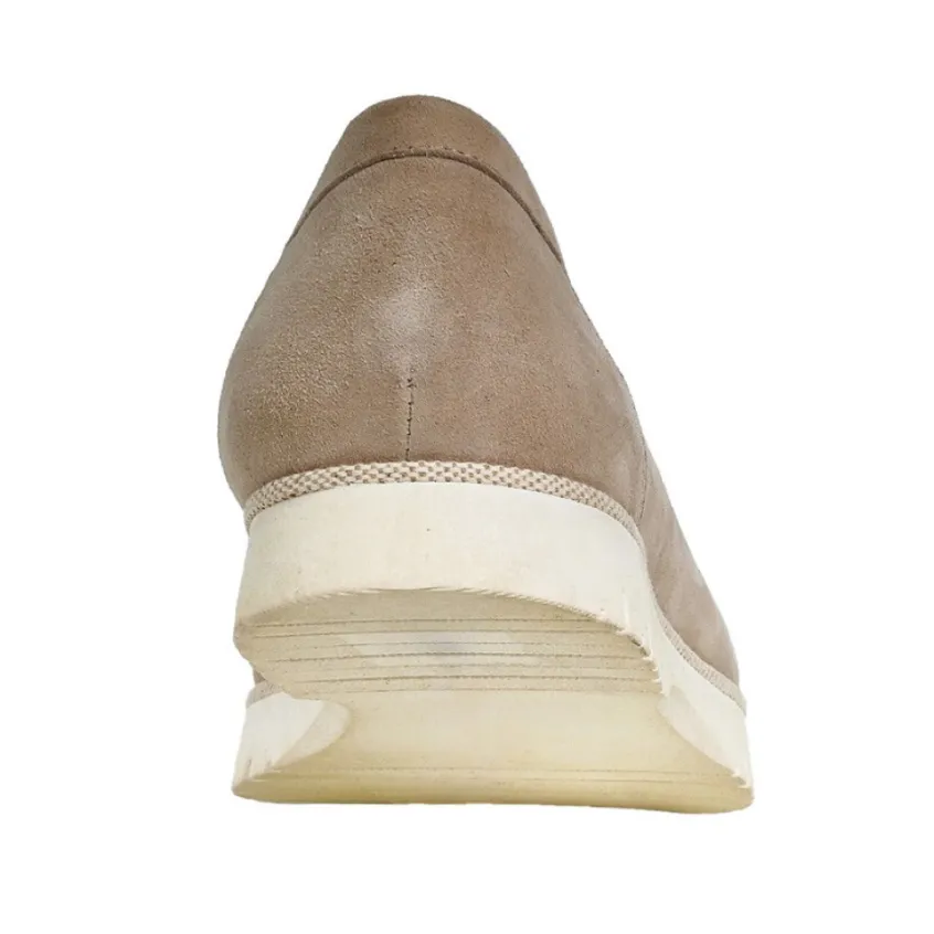 Chaussures Confort|SCALINA Mocassins Avec Chaines Beige