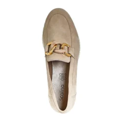 Chaussures Confort|SCALINA Mocassins Avec Chaines Beige