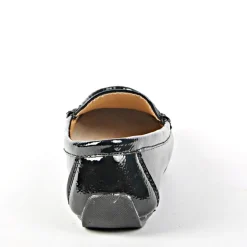 Chaussures Confort|SCALINA Mocassins Femme Avec Strass Vernis Noir