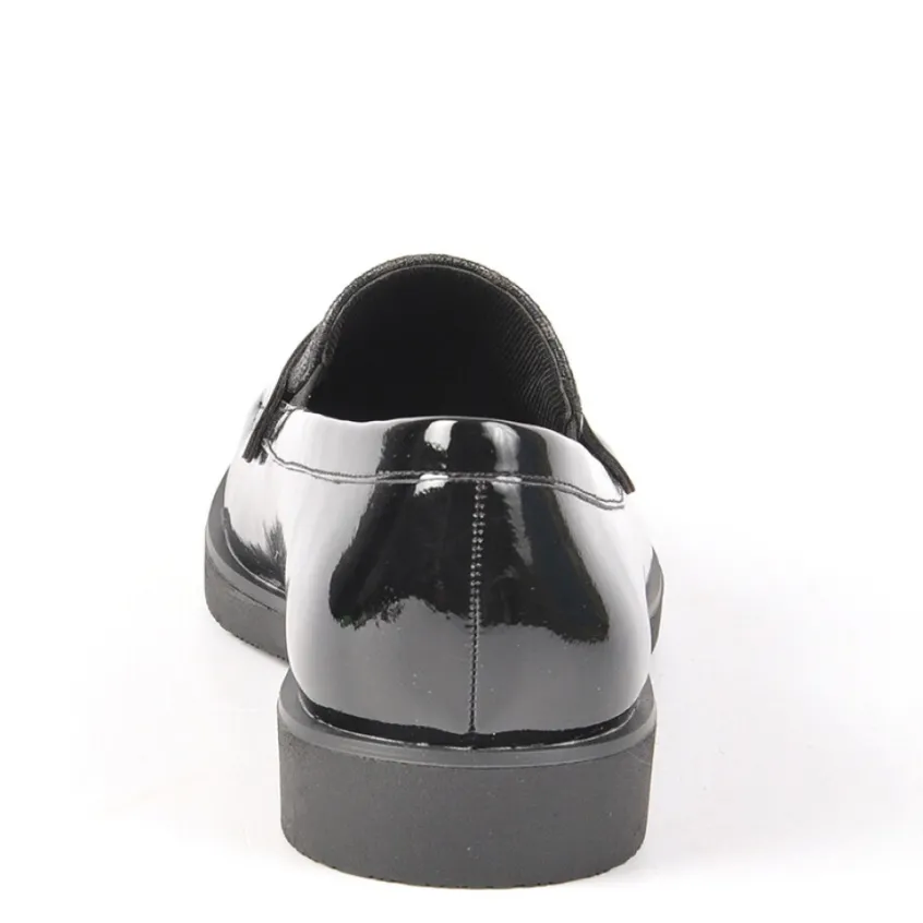 Mocassins|ANA LUNA Mocassins Femme Bi-Matieres Vernis Noir