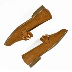 Mocassins|VICE VERSA Mocassins Femme Camel A Chaine
