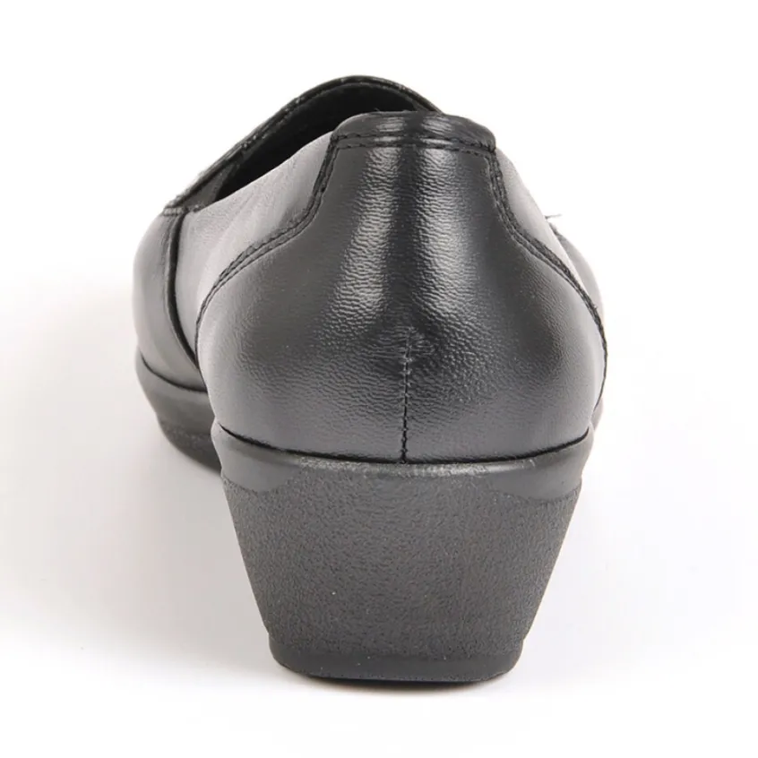 Chaussures Confort|LADY CONFORT Mocassins Femme Noir