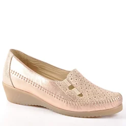 Chaussures Confort|LADY CONFORT Mocassins Femme Beige