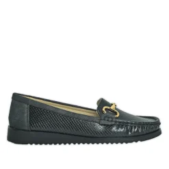 Chaussures Confort|LADY CONFORT Mocassins Femme Noir
