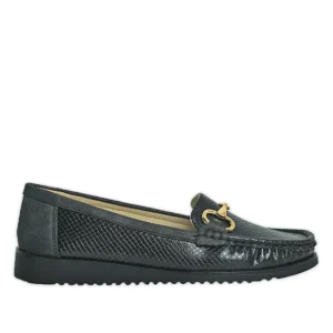 Chaussures Confort|LADY CONFORT Mocassins Femme Noir