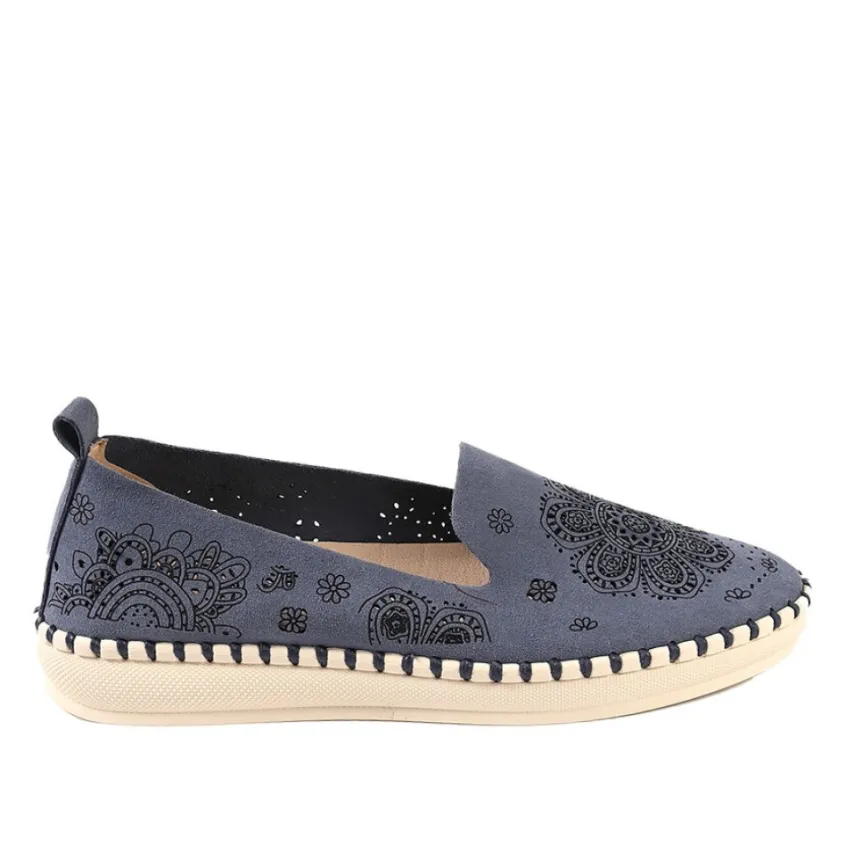 Chaussures Confort|SCALINA Mocassins Femme Bleu Marine