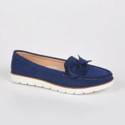 Mocassins|VICE VERSA Mocassins Femme Semelles Souples Bleu Marine
