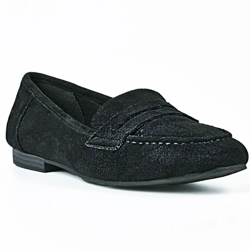 Mocassins|VICE VERSA Mocassins Femme Suedine Noire