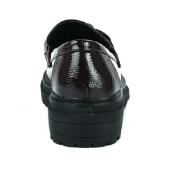 Mocassins|VICE VERSA Mocassins Femme Vernis Bordeaux A Chaine