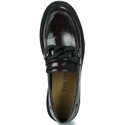 Mocassins|VICE VERSA Mocassins Femme Vernis Bordeaux A Chaine