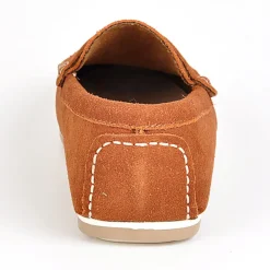 Mocassins, Chaussures Bateaux|FORTUNATO Mocassins Homme Aspect Daim Marron