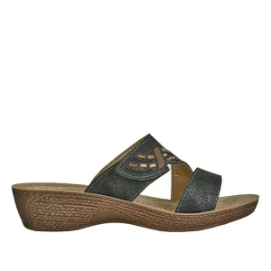 Chaussures Confort|LADY CONFORT Mules A Talons Avec Strass Noir