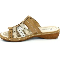 Chaussures Confort|LADY CONFORT Mules A Talons Femme Beige