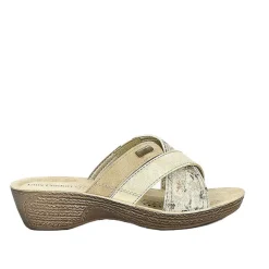 Chaussures Confort|LADY CONFORT Mules A Talons Femme Beige