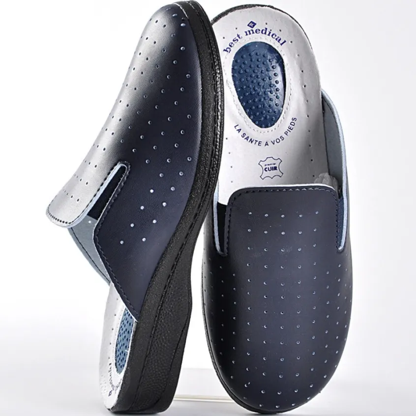 Mules, Tongs|BEST MEDICAL Mules Bleu Marine