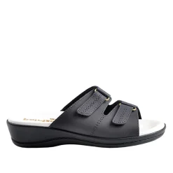 Chaussures Confort|FLEX'IS Mules Compensees Femme Bleu Marine