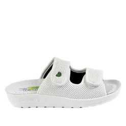 Chaussures Confort|ECO BIO SANITAL Mules Compensees Femme Eco Bio Memorisy Blanc