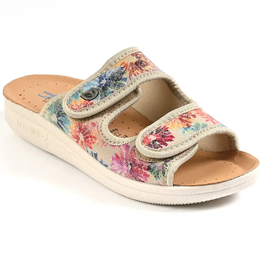 Chaussures Confort|ECO BIO SANITAL Mules Compensees Femme Eco Bio Memorisy Beige