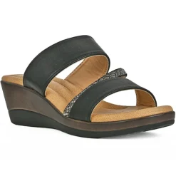 Chaussures Confort|SCALINA Mules Compensees Femme Noir