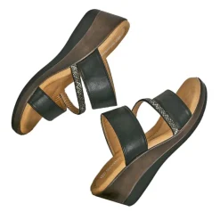 Chaussures Confort|SCALINA Mules Compensees Femme Noir