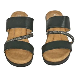 Chaussures Confort|SCALINA Mules Compensees Femme Noir