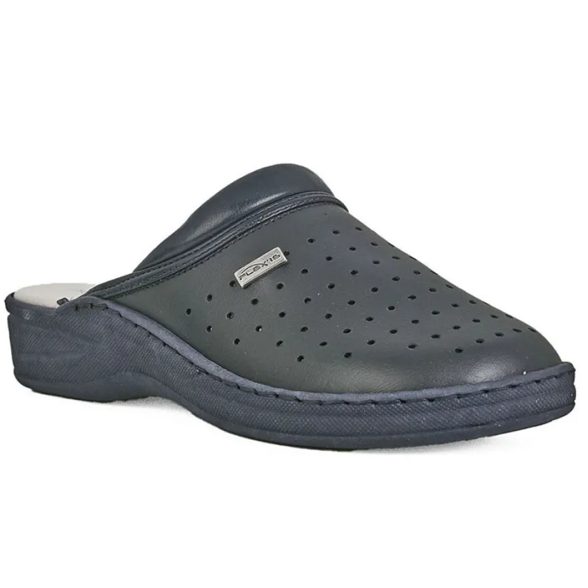 Chaussures Confort|FLEX'IS Mules Femme Bleu Marine