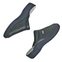 Chaussures Confort|FLEX'IS Mules Femme Bleu Marine