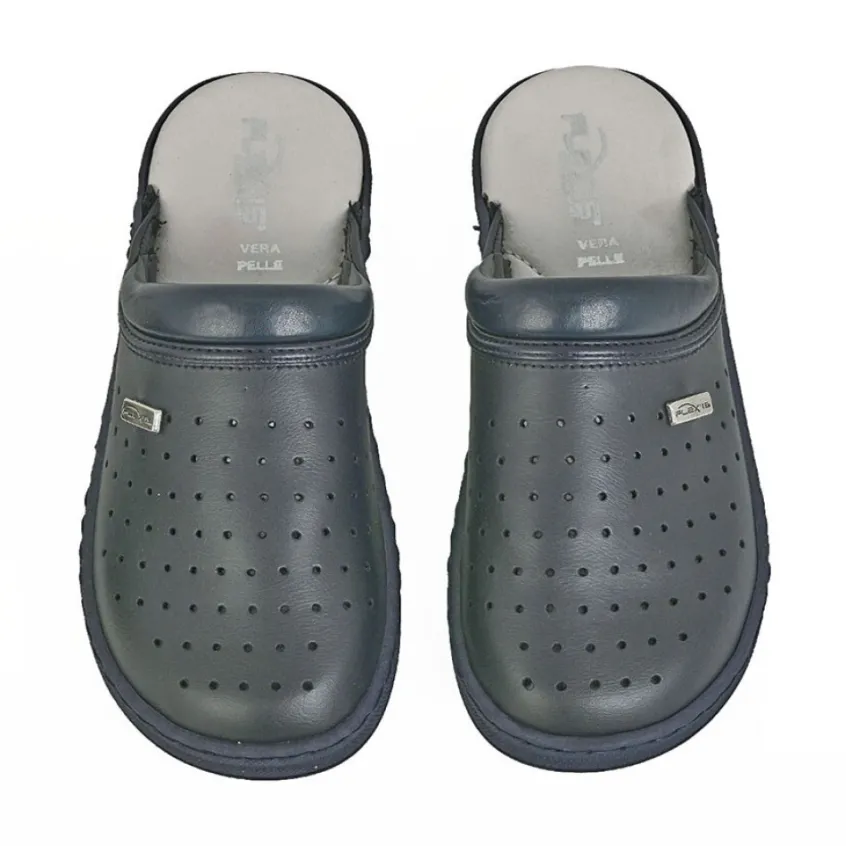 Chaussures Confort|FLEX'IS Mules Femme Bleu Marine