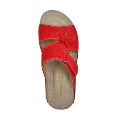 Chaussures Confort|LADY CONFORT Mules Femme Rouge