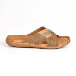 Mules, Tongs|SEALINE Mules Homme Bi-Matieres Cuir Marron