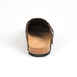 Mules, Tongs|SCHOLL Mules Homme Semelles Anatomiques Marron Cuir