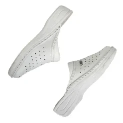 Chaussures Confort|FLEX'IS Mules Sabots Femme Blanc