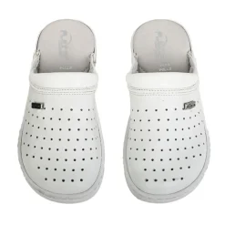 Chaussures Confort|FLEX'IS Mules Sabots Femme Blanc