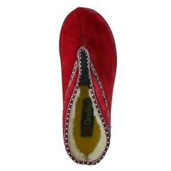 Chaussons|ORTOMED Pantoufle Femme Confort Ultra-Leger Bordeaux