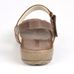 Chaussures Confort|LADY CONFORT Sandales A Talons Femme Marron