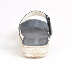 Chaussures Confort|LADY CONFORT Sandales A Talons Femme Bleu Marine