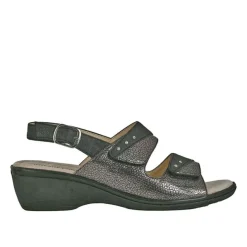 Chaussures Confort|LADY CONFORT Sandales A Talons Noir