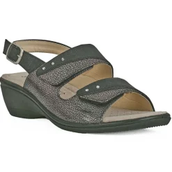 Chaussures Confort|LADY CONFORT Sandales A Talons Noir
