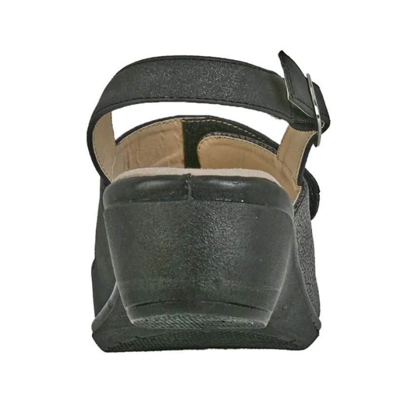Chaussures Confort|LADY CONFORT Sandales A Talons Noir