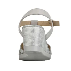 Chaussures Confort|SCALINA Sandales Compensees Femme Argente