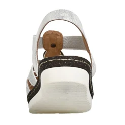 Chaussures Confort|SCALINA Sandales Compensees Femme Blanc