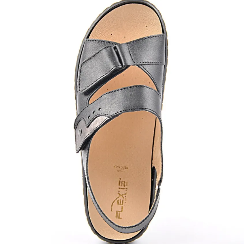 Chaussures Confort|FLEX'IS Sandales Compensees Noir