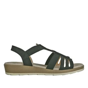 Chaussures Confort|SCALINA Sandales Compensees Noir